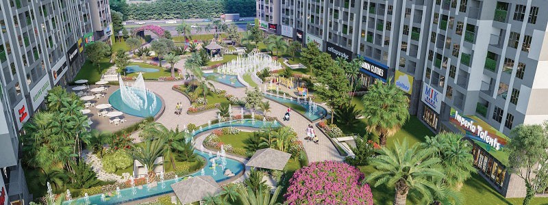 Những căn hộ ngập tràn hoa lá, gần gũi với thiên nhiên tại Imperia Sky Garden