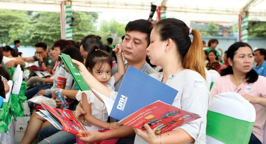 Lãi suất cho vay mua nhà đang tăng lên, trong khi điều kiện ưu đãi cũng đang bị siết lại. Ảnh: Gia Huy