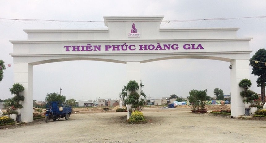 Dự án Thiên Phúc Hoàng Gia bán hàng “vịt trời” và bị Sở Xây dựng tỉnh Long An xử phạt. Ảnh: Gia Huy