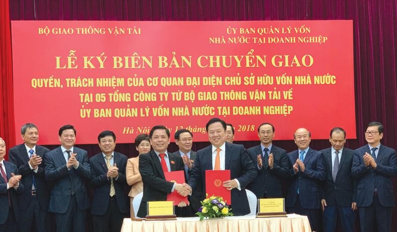 Năm tổng công ty thuộc Bộ Giao thông - Vận tải đã được chuyển giao quyền sở hữu vốn nhà nước sang Ủy ban Quản lý vốn nhà nước tại doanh nghiệp. Ảnh: Doãn Tuấn