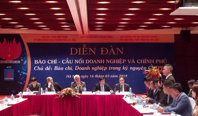 Toàn cảnh Diễn đàn Báo chí – cầu nối doanh nghiệp và Chính phủ