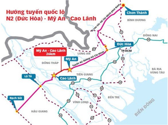 Đề xuất đầu tư 194 triệu USD xây tuyến Mỹ An - Cao Lãnh dài 26 km