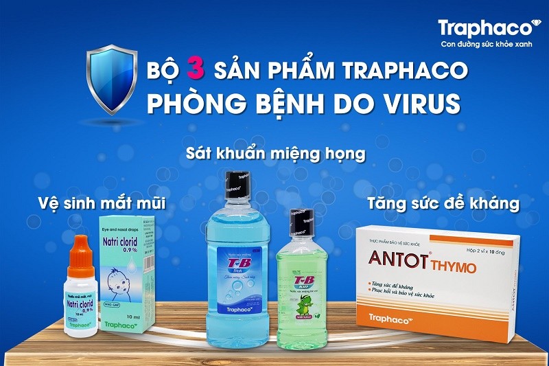 Bộ ba sản phẩm phòng dịch của Traphaco được đảm bảo không thiếu hàng