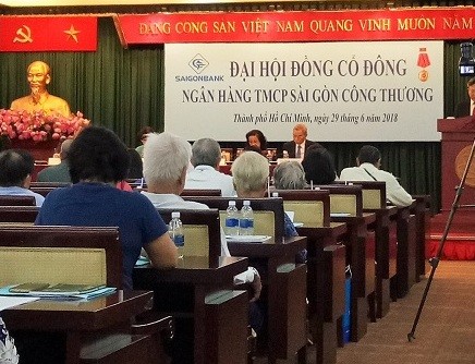 Đại hộ cổ đông Saigonbank: Mục tiêu lợi nhuận 150 tỷ đồng trong 2018 là thách thức đối với Ngân hàng