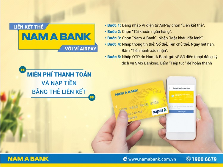 Nhận ngay mã giảm giá 30% trên Shopee khi liên kết tài khoản Nam A Bank với ví Airpay