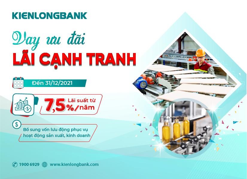 Kienlongbank ưu đãi 2 gói tín dụng dành cho khách hàng doanh nghiệp