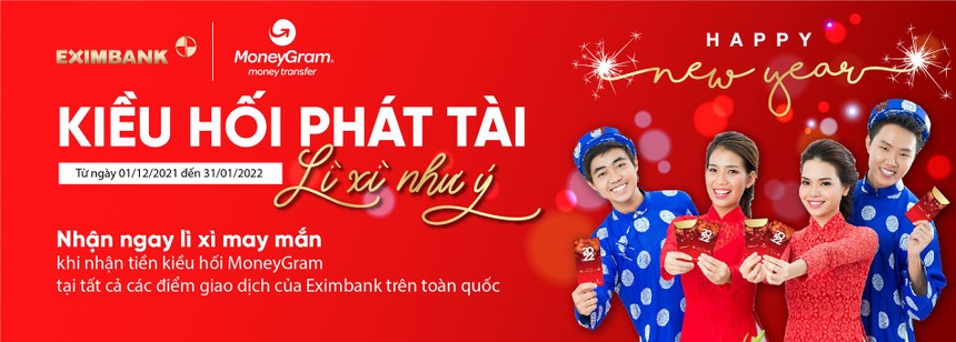 Eximbank tri ân khách hàng "Kiều hối phát tài - lì xì như ý"