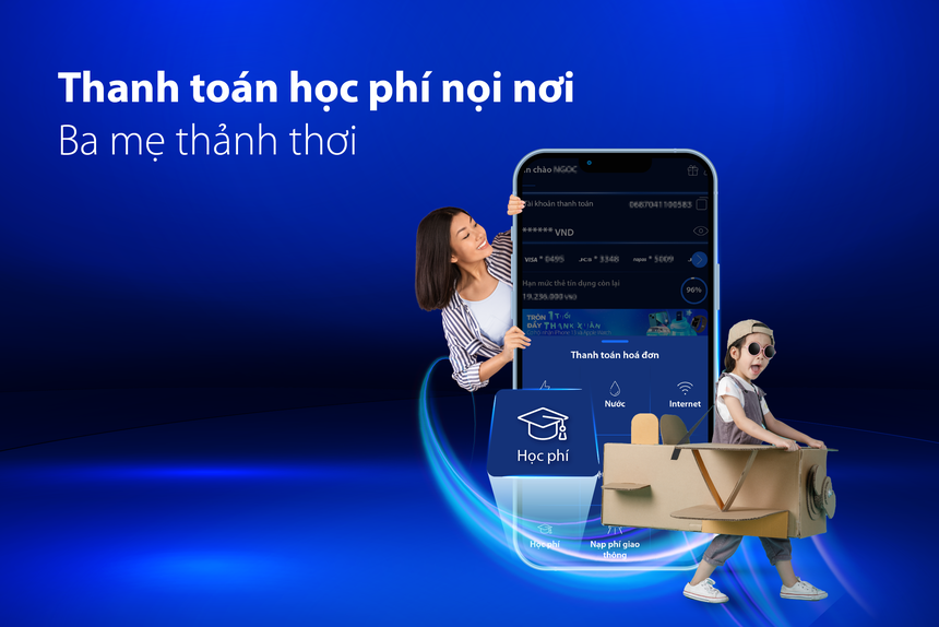 Thanh toán học phí nhanh gọn qua App Digimi Bản Việt