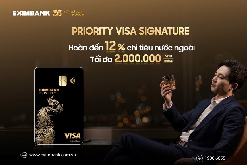 Thẻ VISA Signature Eximbank không chỉ là công cụ tài chính, mà còn là biểu tượng của phong cách sống hiện đại và đẳng cấp.