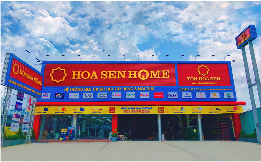 Hệ thống Siêu thị Vật liệu xây dựng và nội thất Hoa Sen Home của Tập đoàn Hoa Sen