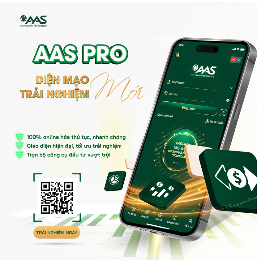 AAS PRO là ứng dụng giao dịch phiên bản nâng cấp đặc biệt với tính năng công nghệ hiện đại phù hợp xu thế 4.0