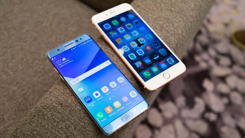 Hiệu năng iPhone 6s tốt hơn Galaxy Note 7