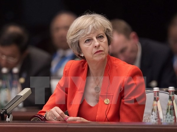 Thủ tướng Anh Theresa May. (Ảnh: AFP/TTXVN)