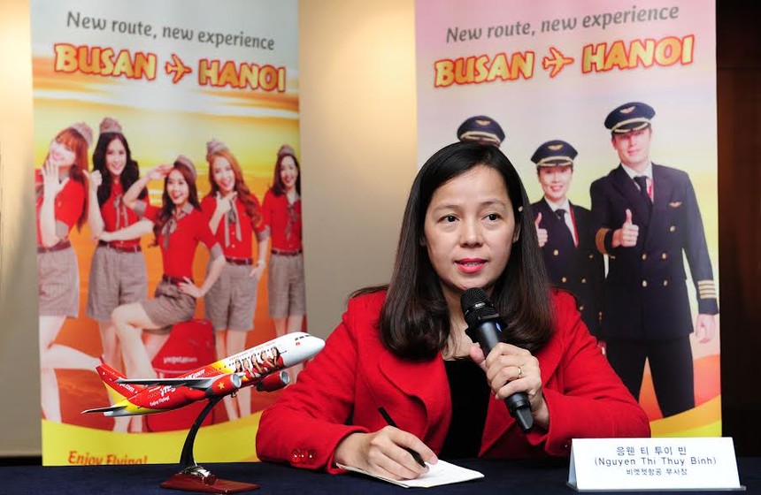 Bà Nguyễn Thị Thúy Bình, Phó tổng giám đốc Vietjet.