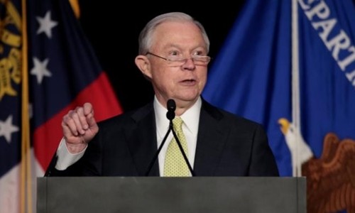 Bộ trưởng Tư pháp Mỹ Jeff Sessions. Ảnh: Reuters.