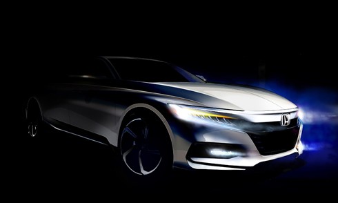 Ảnh ban đầu của Honda Accord 2018. 