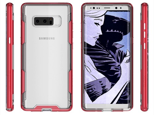 Galaxy Note 8 trong vỏ case của Ghostek.