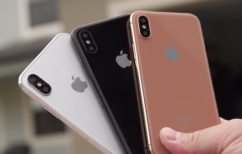 Ảnh so sánh ba màu sắc mới trên iPhone 8.