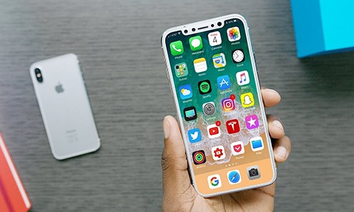 Ảnh dựng iPhone 8 với màn hình tràn viền