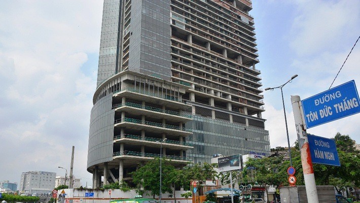 Dự án One Tower (TP.HCM) - dự án đầu tiên bị thu giữ tài sản để thu hồi nợ xấu. Ảnh: Internet