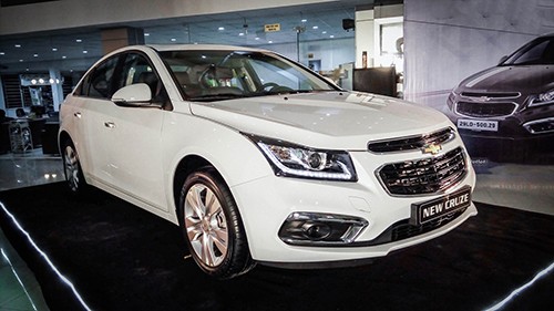 Chevrolet Cruze trong lần ra mắt tại Hà Nội.