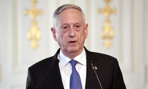 Bộ trưởng Quốc phòng Mỹ James Mattis. Ảnh: AP.