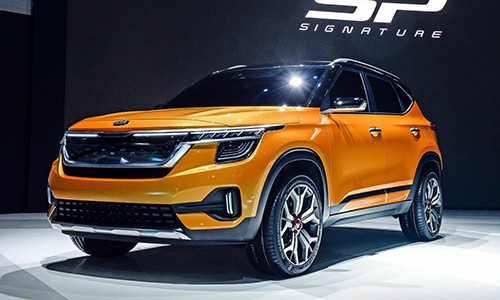 Kia SP Signature concept tại triển lãm Seoul, Hàn Quốc. Ảnh: Autoblog.