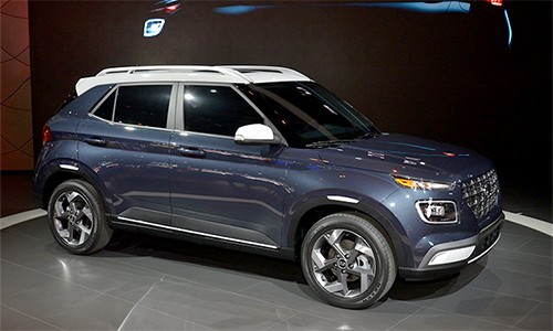 Hyundai Venue 2020 ra mắt toàn cầu tại triển lãm ôtô New York, Mỹ. Ảnh: Carscoops.