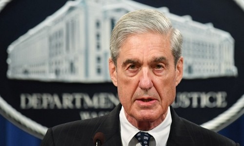 Robert Mueller tại trụ sở Bộ Tư pháp Mỹ ở Washington ngày 29/5. Ảnh: AFP.