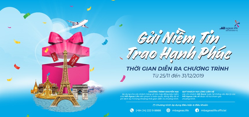 MB Ageas Life tung chương trình khuyến mại đặc biệt trong năm 2019