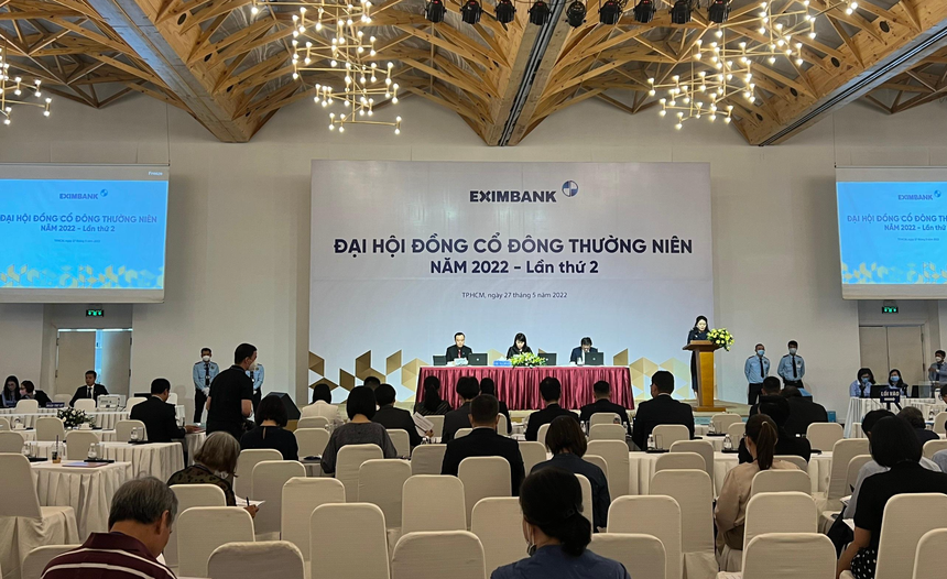 Cổ đông tham dự ĐHCĐ Eximbank sáng ngày 27/5/2022