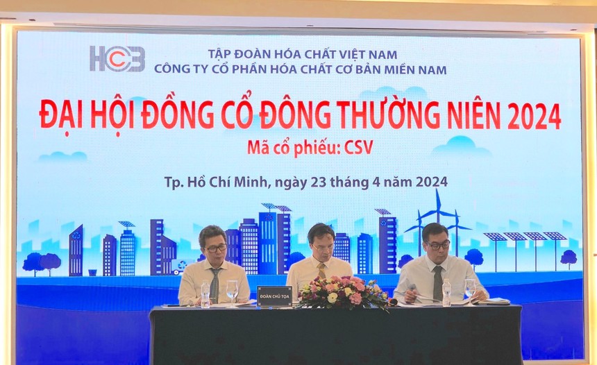 ĐHĐCĐ Hoá chất Cơ bản Miền Nam (CSV): Hoàn tất di dời 3 nhà máy về Nhơn Trạch vào cuối 2029