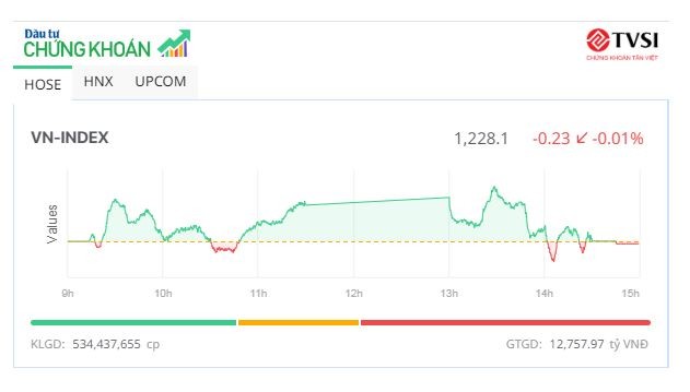 Cổ phiếu bất động sản bị bán mạnh, VN-Index “chào thua” mốc 1.230 điểm