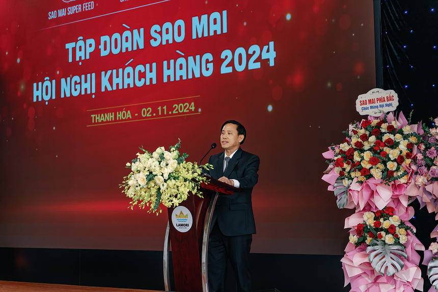 Ông Lê Văn Cảnh, Tổng giám đốc Công ty IDI phát biểu khai mạc Hội nghị khách hàng 2024.