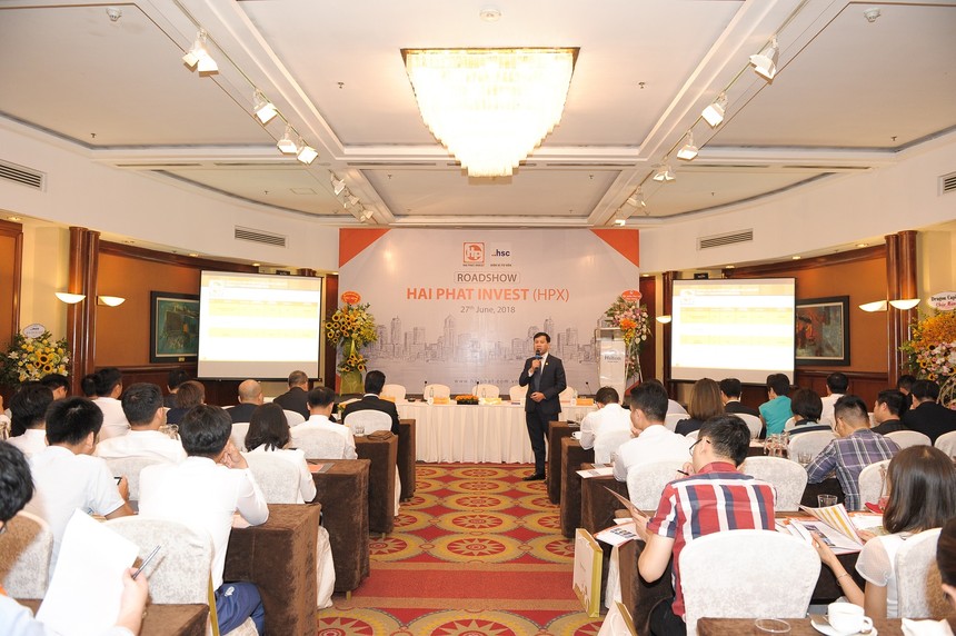 Toàn cảnh Roadshow Hải Phát Invest tại Hà Nội ngày 27/6/2018.