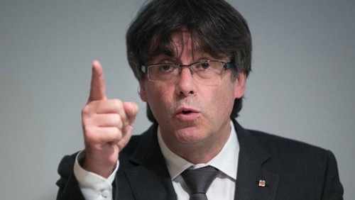 Carles Puigdemont, cựu lãnh đạo Catalonia. Ảnh: Reuters.
