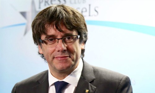 Cựu thủ hiến Catalonia Carles Puigdemont. Ảnh: AFP.