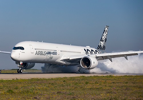 Máy bay A350-1000 trong tour trình diễn ở châu Á, Thái Bình Dương.