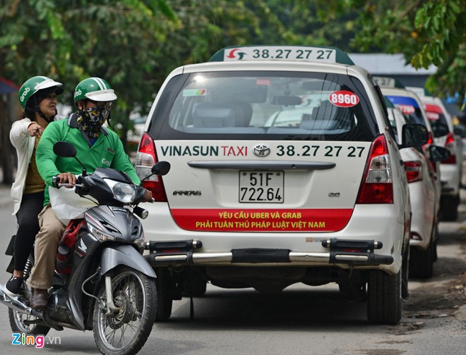 Phiên xử sơ thẩm vụ Vinasun kiện Grab diễn ra vào ngày 6/2. Ảnh: Lê Quân.