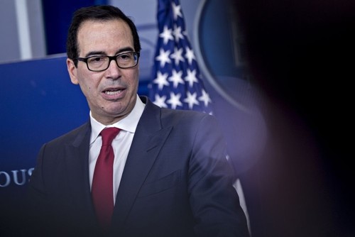 Bộ trưởng Tài chính Mỹ - Steven Mnuchin. Ảnh: Bloomberg