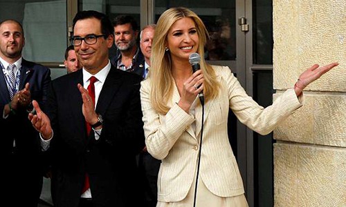 Ivanka nói sai tên nước Mỹ khi khánh thành sứ quán ở Jerusalem