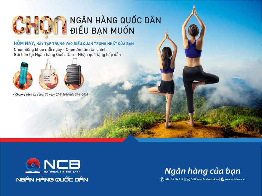 Chương trình khuyến mãi hè “Chọn ngân hàng Quốc Dân- Chọn điều bạn muốn”.