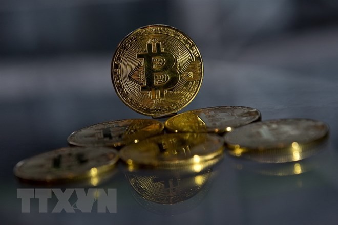 Đồng Bitcoin. (Ảnh: AFP/TTXVN).