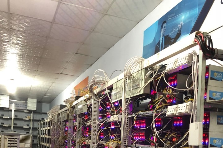 Một phần mỏ đào của Sky mining ở Củ Chi.