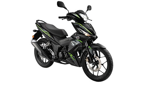 Honda RS150R 2018 bổ sung màu sơn đen Pearl Magellanic mới, giá không đổi.