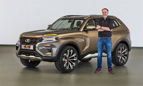 Lada 4x4 Vision Concept ra mắt tại triển lãm xe hơi Moskva, Nga 2018.