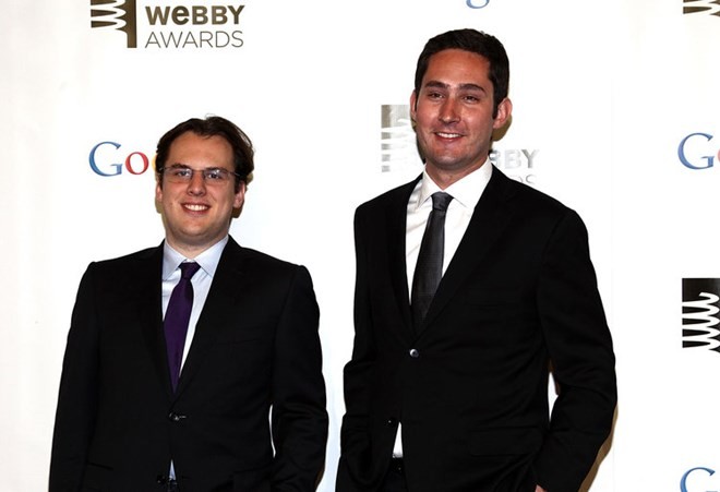 Hai nhà đồng sáng lập Mike Krieger (trái) và Kevin Systrom. (Nguồn: Getty Images).