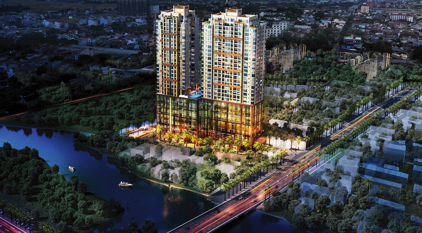 Southgate Tower với thiết kế độc đáo, ấn tượng.