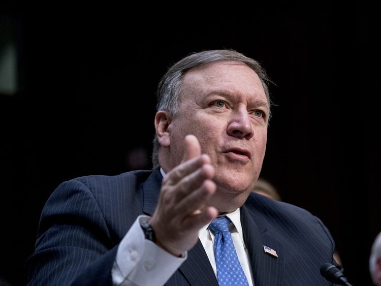 Ngoại trưởng Mỹ Mike Pompeo. Ảnh: Reuters.