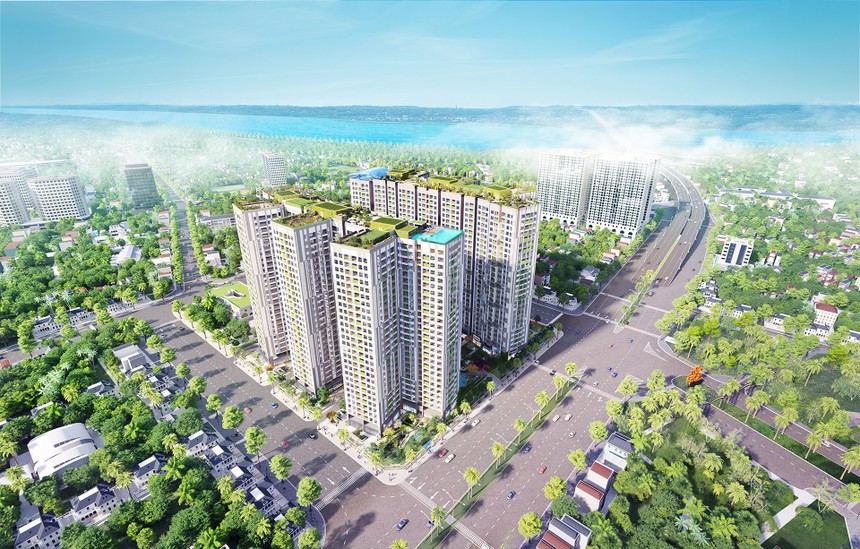 Dự án Imperia Sky Garden trải dài trên mặt đường lớn Minh Khai.